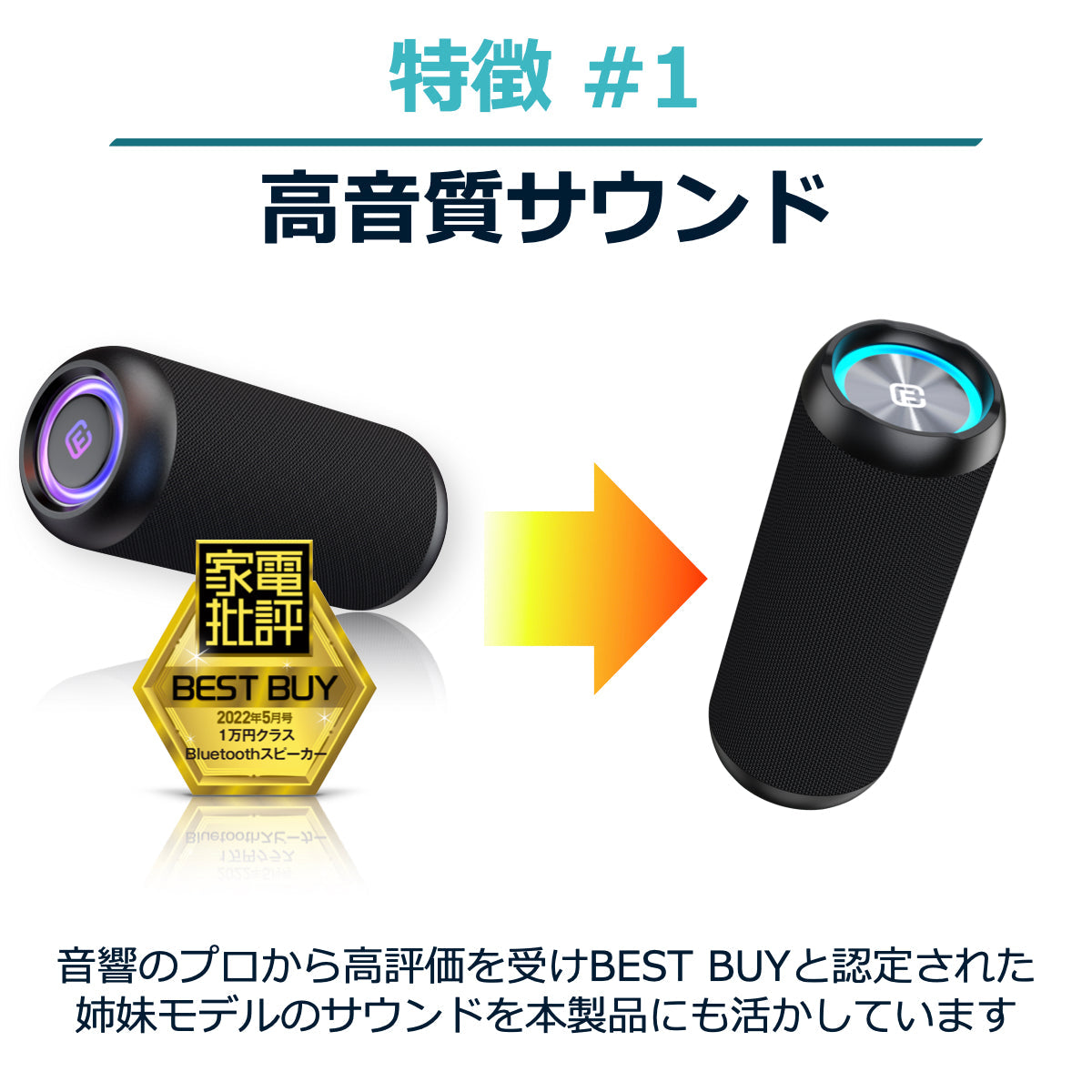 【訳あり】長時間再生 Bluetooth5.3 スピーカー CW1M