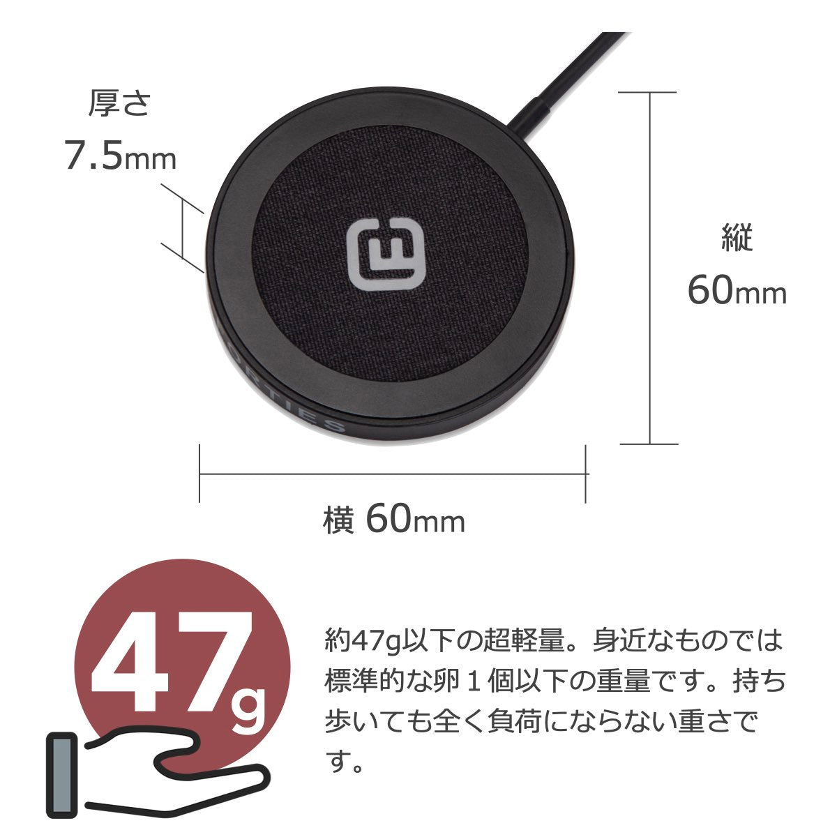 【公式・2個セット】MagSafe対応 ワイヤレス充電器 MS1