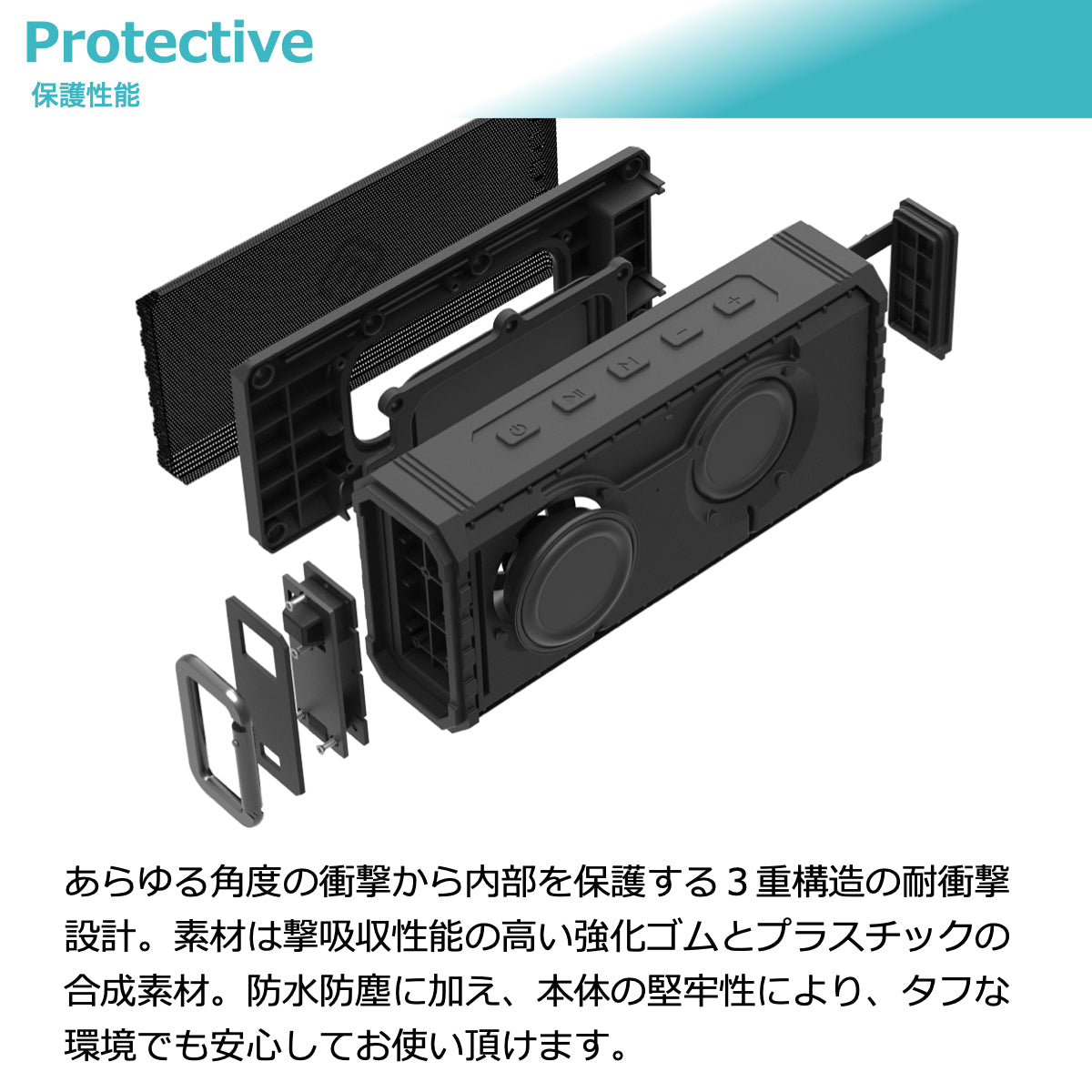 訳あり 2台セット】Bluetooth スピーカー ワイヤレス 防水 高音質 大