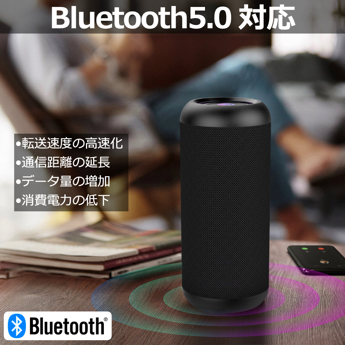 公式直販】40s Bluetoothスピーカー CW1L 高音質 大音量 重低音 防水 ...