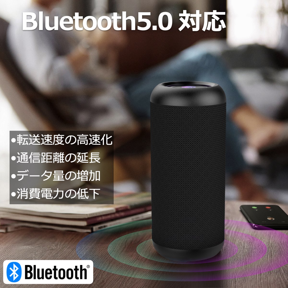 【2台セット】高音質 Bluetoothスピーカー CW1L