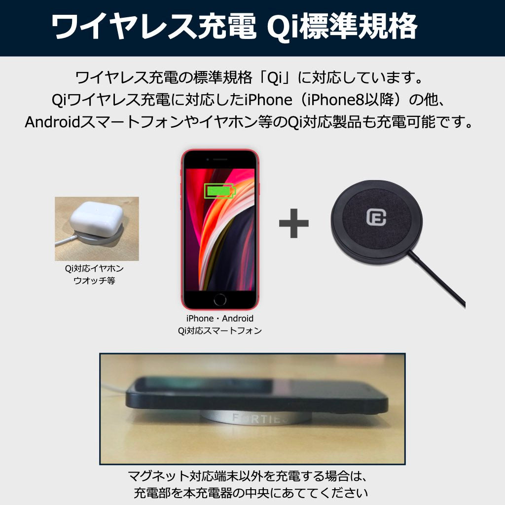 公式直販】Qi ワイヤレス充電器 MagSafe iPhone 12 mini Pro Max 